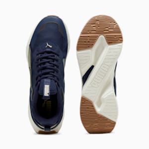SOFTRIDE Sway Mesh Unisex Running Shoes, PUMA Navy-Warm White-Putty-PUMA Black, extralarge-IND