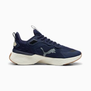 SOFTRIDE Sway Mesh Unisex Running Shoes, PUMA Navy-Warm White-Putty-PUMA Black, extralarge-IND