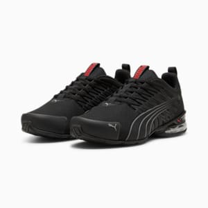 Voltaic Evo Running Shoe, PUMA Black-Stormy Slate-For All Time Red, extralarge