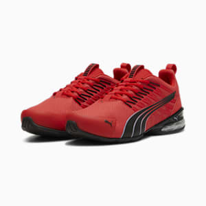 Voltaic Evo Running Shoe, For All Time Red-PUMA Black-Gray Fog, extralarge