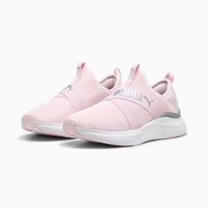 SOFTRIDE Harmony Slip-On Women's Shoes, Whisp Of Pink-PUMA Silver, extralarge-IND