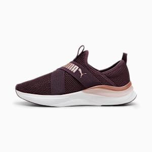 Tenis de running para mujer SOFTRIDE Harmony Slip-On, Midnight Plum-Rose Gold-Mauve Mist, extralarge