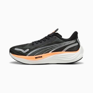 Velocity NITRO™ Men's Wide Running Shoes, PUMA Black-PUMA Silver-Neon Citrus, extralarge