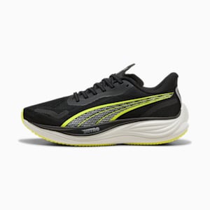 Velocity NITRO™ Men's Wide Running Shoes, PUMA Black-Yellow Alert, extralarge