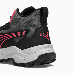 Zapatos para correr Obstruct Pro Mid para mujer, PUMA Black-Cool Dark Gray-Fire Orchid, extralarge