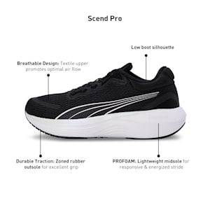 Scend Pro Women's Running Shoes, PUMA Black-Grape Mist, extralarge-IND