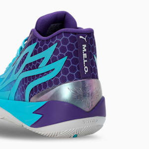 MB.02 Fade Basketball Shoes, Team Violet-PUMA White, extralarge-IND