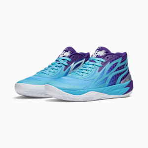 PUMA x LAMELO BALL MB.02 Fade Men's Basketball Shoes, Team Violet-PUMA White, extralarge