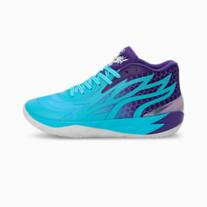 MB.02 Fade Basketball Shoes, Team Violet-PUMA White, extralarge-IND