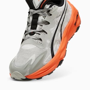SEASONS Fast-Trac NITRO™ 3 Men's Trail Running Shoes, Smokey Gray-Flame Flicker-PUMA Black, extralarge