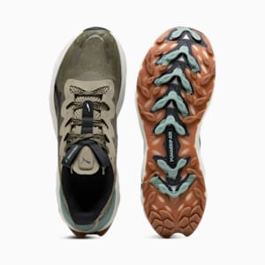 SEASONS Fast-Trac NITRO™ 3 Men's Trail Running Shoes, Loden Green-PUMA Black, extralarge