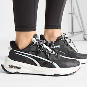 SEASONS Fast-Trac NITRO™ 3 Women's Trail Running Shoes, PUMA Black-Glowing Red-Peaceful Blue, extralarge