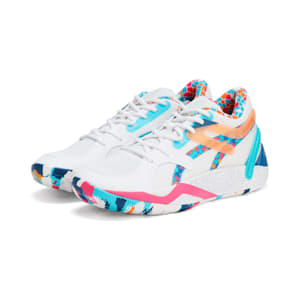 メンズ TRC ブレイズ コート VBL バスケットボールシューズ, PUMA White-PUMA Pink, extralarge-JPN