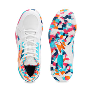 メンズ TRC ブレイズ コート VBL バスケットボールシューズ, PUMA White-PUMA Pink, extralarge-JPN