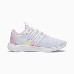 Star Vital Stripe Women's Running Shoe, PUMA White-Grape Mist, extralarge