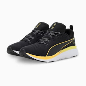 SOFTRIDE Pro Echo one8 Unisex Running Shoes, PUMA Black-Yellow Blaze, extralarge-IND