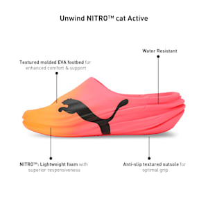 Unwind NITRO™ Cat Active Slides, Sunset Glow-Sun Stream-PUMA Black, extralarge-IND