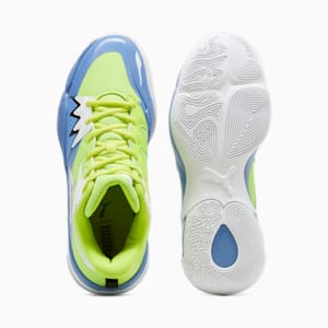 Genetics Unisex Basketball Shoes, Electric Lime-Blue Skies, extralarge-IND