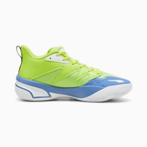 Genetics Unisex Basketball Shoes, Electric Lime-Blue Skies, extralarge-IND