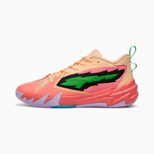 Scoot Zeros Georgia Peach Men's Basketball Shoes, Passionfruit-PUMA Green-Peach Fizz, extralarge