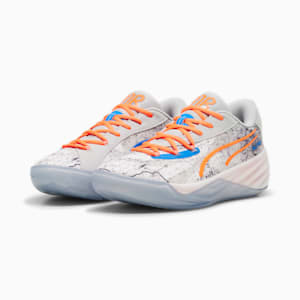 All-Pro NITRO™ RJ Barrett Men's Basketball Shoes, Cool Light Gray-Ultra Orange, extralarge