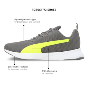 Robust V2 Men's Shoes, Ultra Gray-Yellow Alert, extralarge-IND