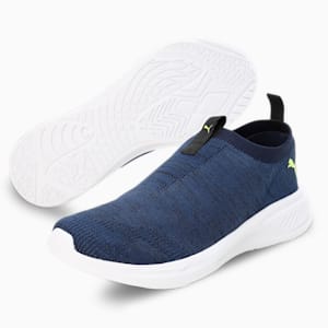 Scorch Mark Slip On Men's Running Shoes, Blazing Blue-Lime Squeeze-PUMA Black