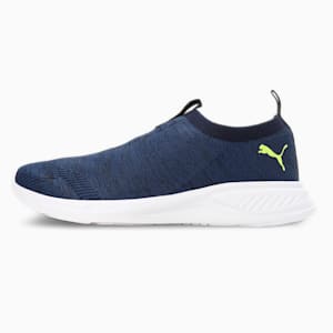 Scorch Mark Slip On Men's Running Shoes, Blazing Blue-Lime Squeeze-PUMA Black, extralarge-IND