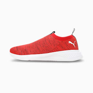 Scorch Mark Slip On Men's Running Shoes, PUMA Black-Burnt Red-PUMA White, extralarge-IND