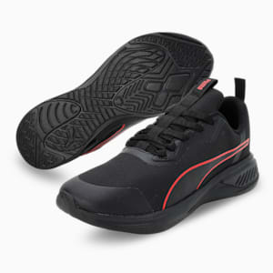 PUMA Foam Stride Men's Running Shoes, PUMA Black-For All Time Red, extralarge-IND