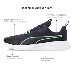 Foam Stride Men's Running Shoes, PUMA Navy-Fizzy Lime-PUMA White, extralarge-IND