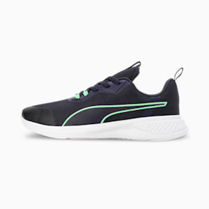 PUMA Foam Stride Men's Running Shoes, PUMA Navy-Fizzy Lime-PUMA White, extralarge-IND