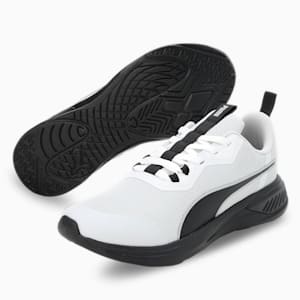 Puma Foam Stride Men's Running Shoes, Feather Gray-PUMA Black-PUMA Silver, extralarge-IND