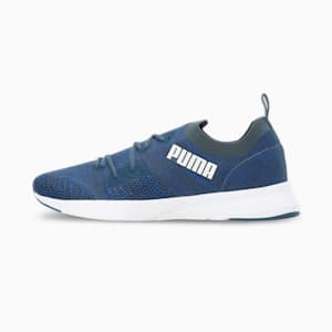 Flyer Runner Engineered Knit Men's Shoes, Dark Denim-Palace Blue-PUMA White, extralarge-IND