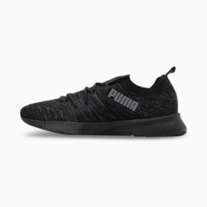 Flyer Runner Engineered Knit Men's Shoes, PUMA Black-Asphalt, extralarge-IND