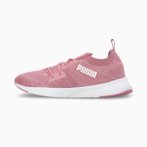 Flyer Runner Engineered Knit Women's Shoes, Foxglove-PUMA White, extralarge-IND