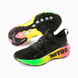 ForeverRUN NITRO Futrograde Running Shoes, PUMA Black-Green Gecko