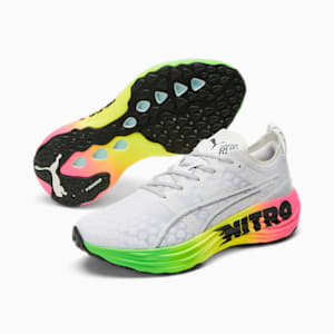 ForeverRUN NITRO Futrograde Men's Running Shoes, PUMA White-Green Gecko