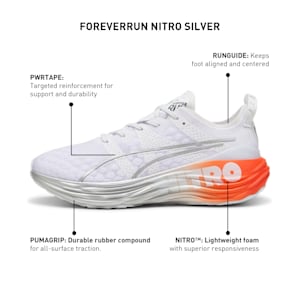 ForeverRun NITRO™ Men's Running Shoes, PUMA White-PUMA Silver-Cherry Tomato, extralarge-IND