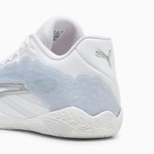 STEWIE x TEAM Stewie 3 Women's Basketball Shoes, PUMA White-PUMA Silver, extralarge