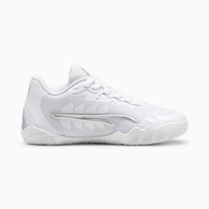 STEWIE x TEAM Stewie 3 Women's Basketball Shoes, PUMA White-PUMA Silver, extralarge