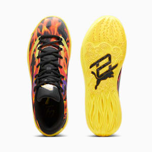 STEWIE x FIRE Stewie 2 Women's Basketball Shoes, PUMA Black-Pelé Yellow-Nrgy Red-Purple Glimmer, extralarge