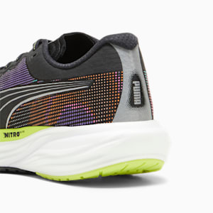 メンズ ディヴィエイト ニトロ 2 サイケデリック ラッシュ ランニングシューズ, PUMA Black-Lime Pow-PUMA White, extralarge-JPN