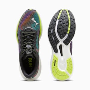 メンズ ディヴィエイト ニトロ 2 サイケデリック ラッシュ ランニングシューズ, PUMA Black-Lime Pow-PUMA White, extralarge-JPN