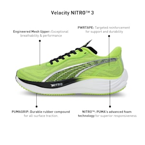 Velocity NITRO™ 3 Psychedelic Rush Men's Running Shoes, Lime Pow-PUMA Black-PUMA Silver, extralarge-IND