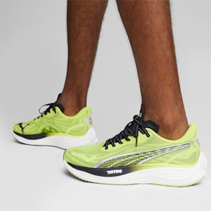 メンズ ヴェロシティ ニトロ 3 サイケデリック ラッシュ ランニングシューズ, Lime Pow-PUMA Black-PUMA Silver, extralarge-JPN