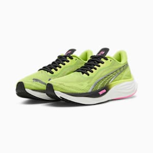 ウィメンズ ヴェロシティ ニトロ 3 サイケデリック ラッシュ ランニングシューズ, Lime Pow-PUMA Black-Poison Pink, extralarge-JPN