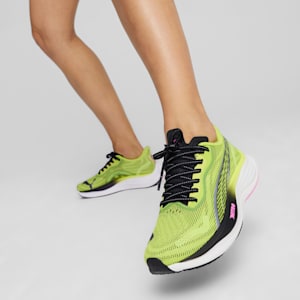 Velocity NITRO™ 3 Psychedelic Rush Women's Running Shoes, Lime Pow-PUMA Black-Poison Pink, extralarge