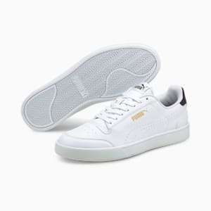 ユニセックス プーマ シャッフルパーフ スニーカー, Puma White-Sweet Grape-Puma Team Gold, extralarge-JPN