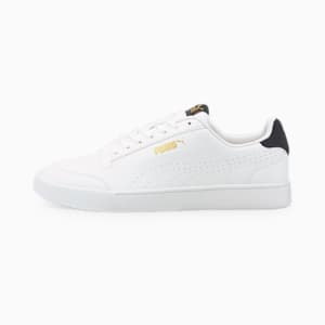 ユニセックス プーマ シャッフルパーフ スニーカー, Puma White-Puma Team Gold-Peacoat, extralarge-JPN